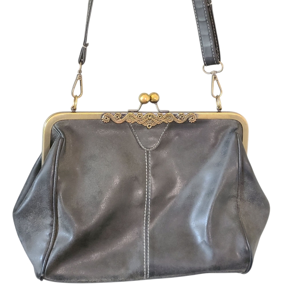 Ivy & Fig Leather Crossbody Bag Brown